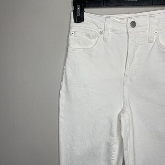 MADEWELL Jeans Women 23 The Perfect Vintage White Raw Hem High Rise NO662 - Picture 5 of 14